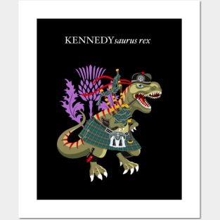 Clanosaurus Rex KENNEDYsaurus rex Kennedy Scotland Ireland Family Tartan Posters and Art